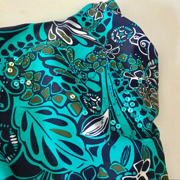 Silhouette Solutions  Suit With Tankini Look Size 14 - Picture 4 of 9